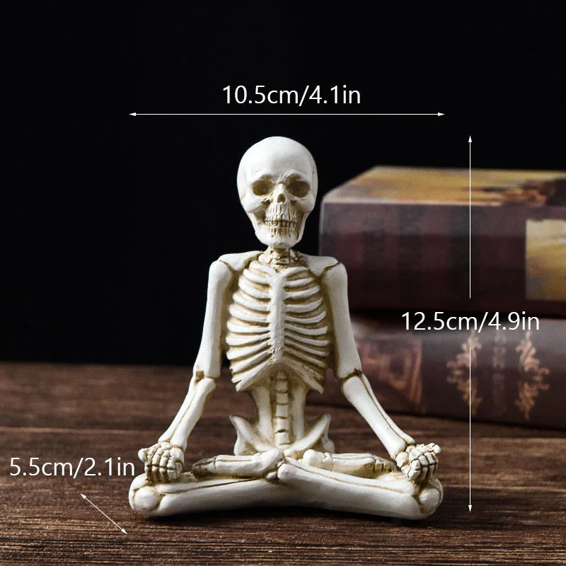 Esqueleto Zen · Figura De Yoga Decorativa