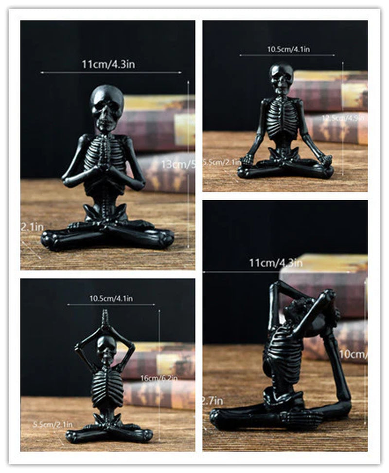Esqueleto Zen · Figura De Yoga Decorativa