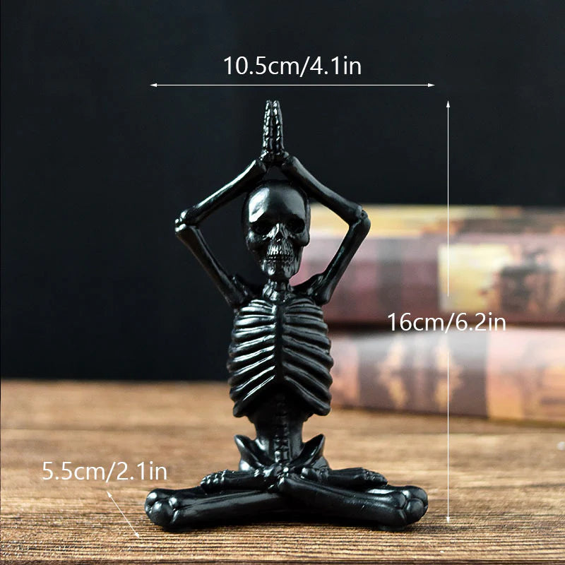 Esqueleto Zen · Figura De Yoga Decorativa