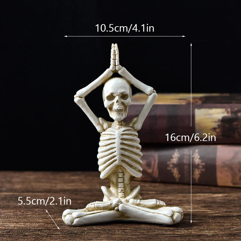 Esqueleto Zen · Figura De Yoga Decorativa