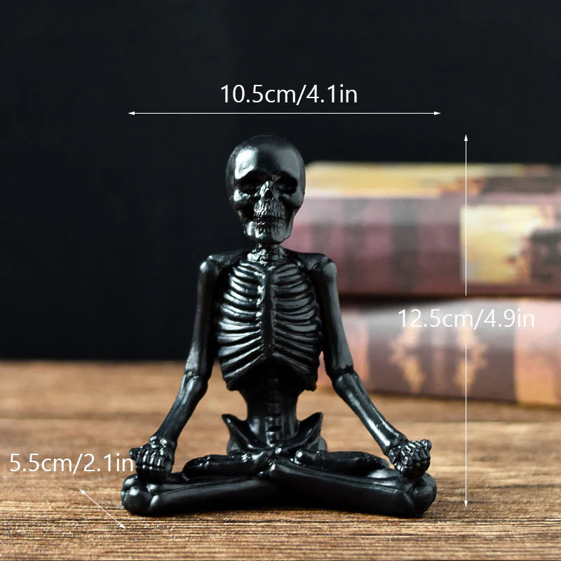 Esqueleto Zen · Figura De Yoga Decorativa