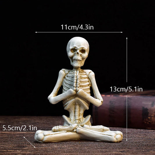 Esqueleto Zen · Figura De Yoga Decorativa