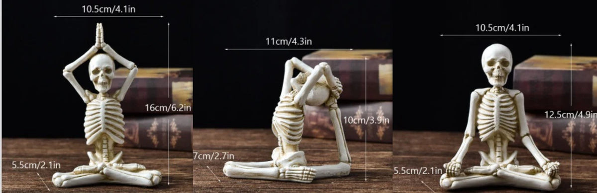 Esqueleto Zen · Figura De Yoga Decorativa