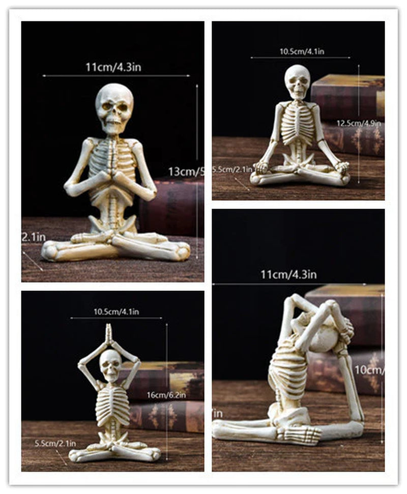 Esqueleto Zen · Figura De Yoga Decorativa