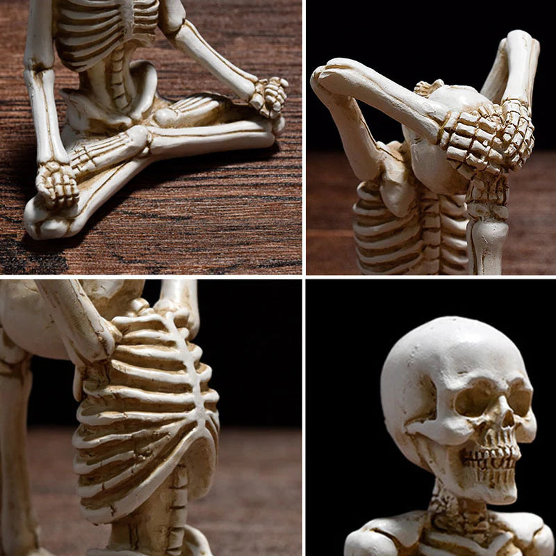 Esqueleto Zen · Figura De Yoga Decorativa