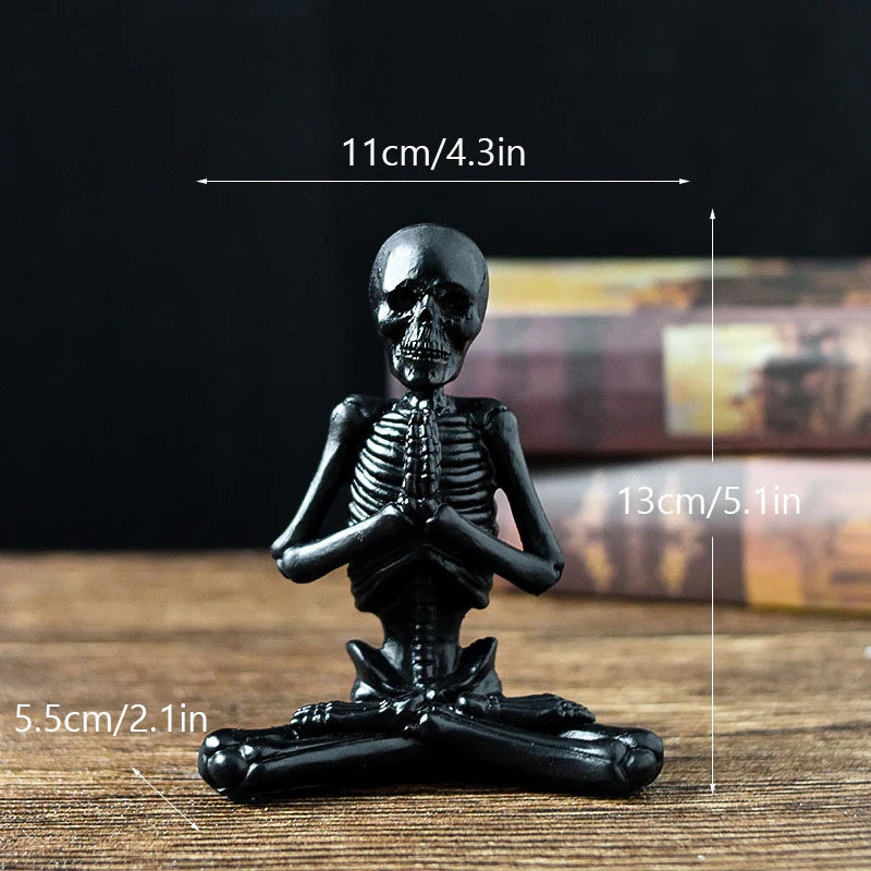 Esqueleto Zen · Figura De Yoga Decorativa